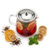 1.2 L Glass Jug With Steel Filter For Coffee, Tea, Herbs