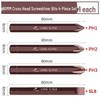 Phillips Flat-head Hex Impact Bit Set - S2 Alloy Steel