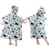 Foldable Children Beach Towel Hooded Wrap Cloth Comfortable Kids Cape Beach Bath Robe Comfortable Cloak Bath Towel