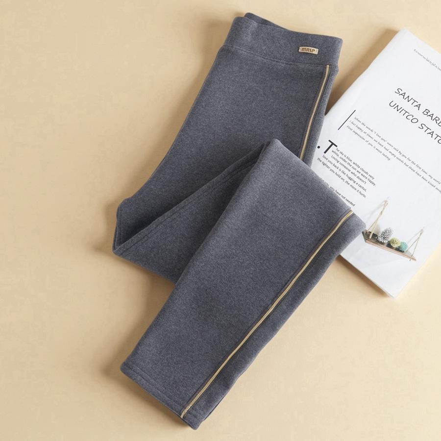 

Women’s 2025 New Style High Waist Fleece Lined Velvet Leggings One Size темно-серого