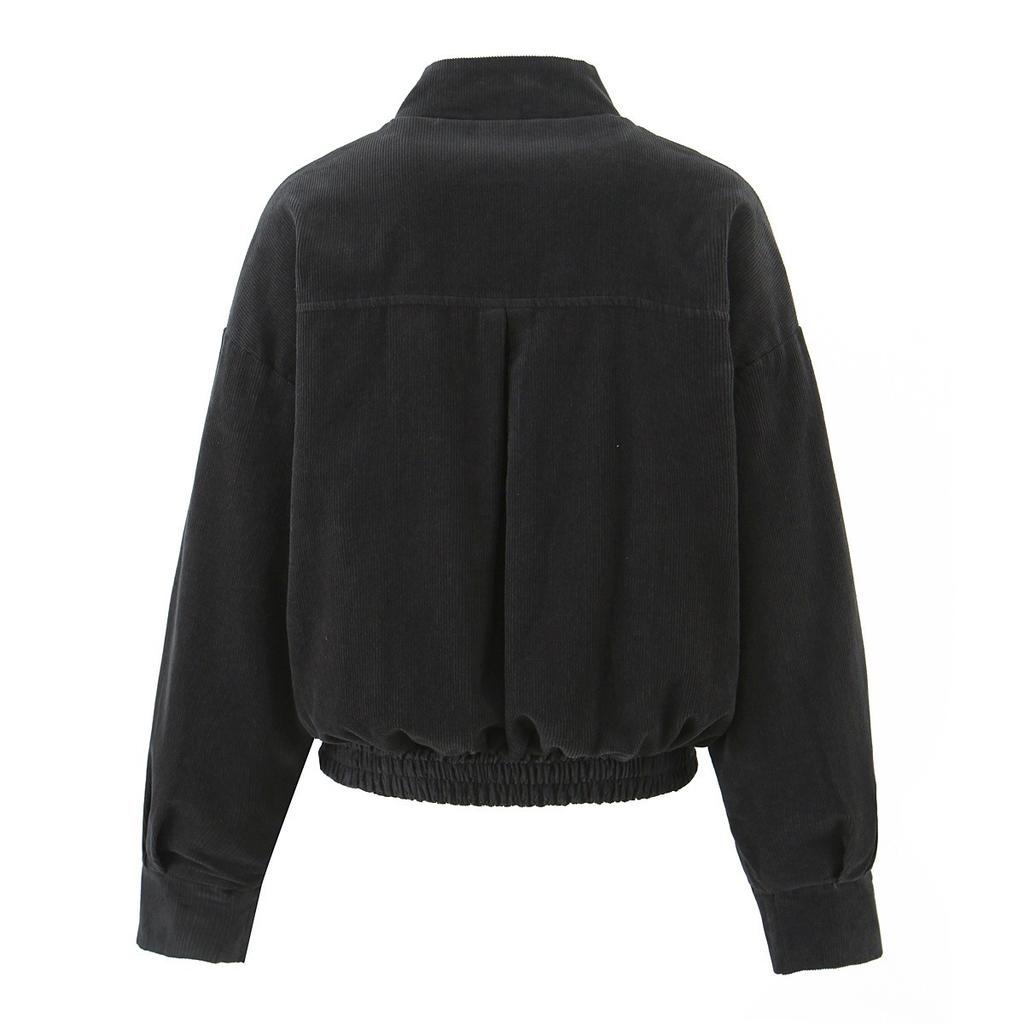 European and American Style, New Women's Clothing, Fashionable, Casual, Versatile Retro Corduroy Jacket