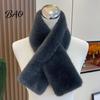 Soft Fluffy Winter Neck Scarf Women Faux Fur Scarf, Warmer for Cold Weather, Short Collar Scarves, Cozy Velvet Outdoor Travel & Not Bulky, Perfect