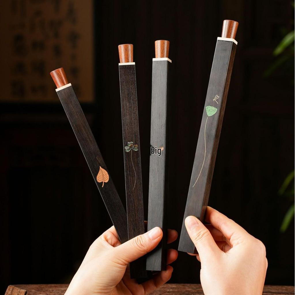 Black Ebony Wood Incense Holder - 10g Pack for Home Use Gift Giving, Elegant Agarwood & Sandalwood, Exquisite Incense Burner