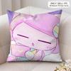 Cute P-Pepoyo Artist Producer Cushion Cover Silky Short Plush Invisible Zipper Dustproof Sofa Pillow Case For Home Decor