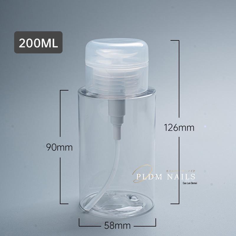 Leak-Proof 200ML Nail Polish Remover Pump Bottle