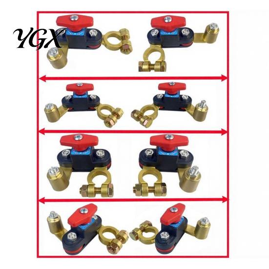 Easy Install Battery Cut Off Car Power Cut-Off Switch Breaker 12V/24V Disconnect Universal with Rotating Terminals for Cars Trucks & Boats Engine