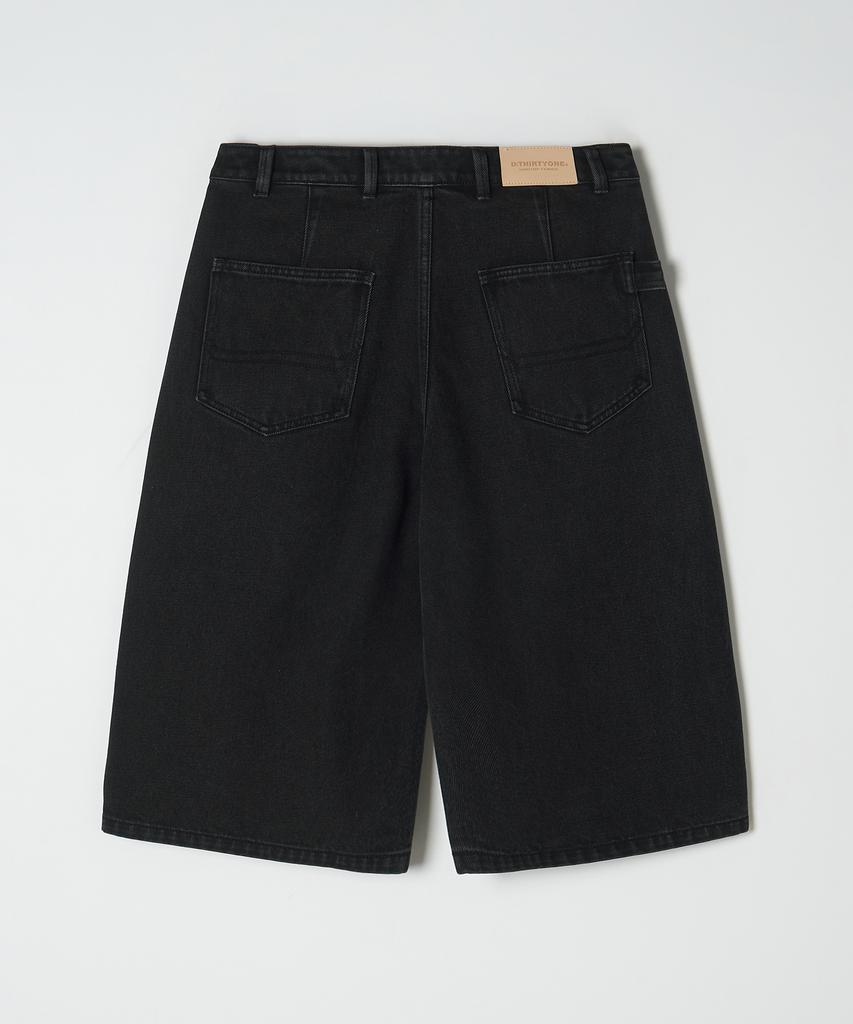 DTHIRTYONE (Woman) Carpenter Denim Bermuda Pants (Washed Black)