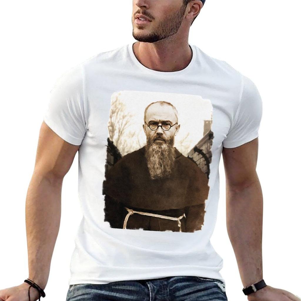 Saint Maximilian Kolbe Tshirt Casual All Match Tee Shirt For Unisex