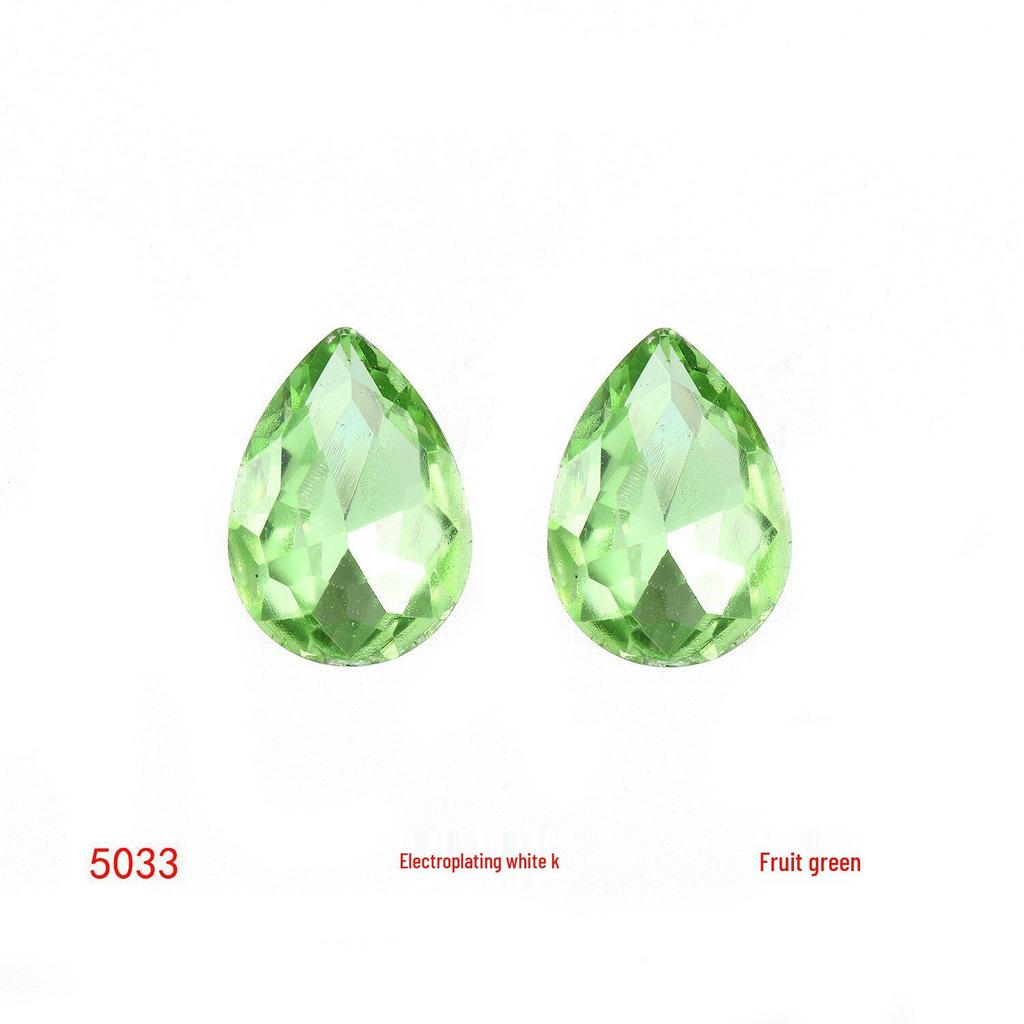 Colored Glass Teardrop Pointed Rhinestones for Shoes, Bags, Nail Art & DIY Accessories