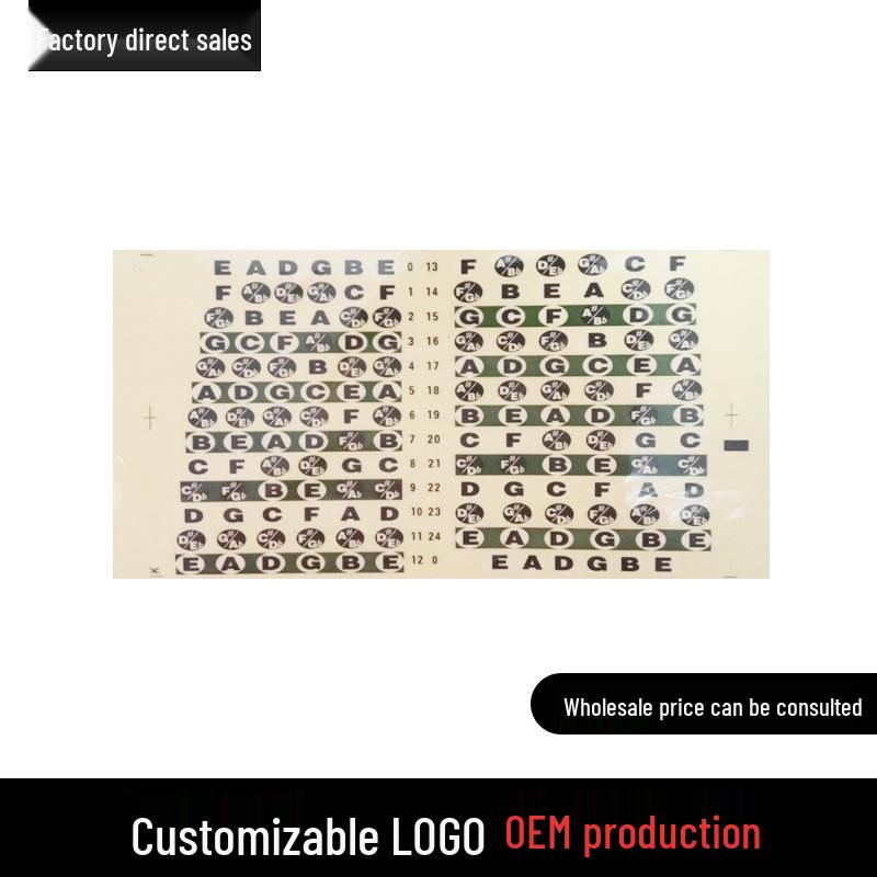 English Alphabet Guitar Fingerboard Stickers for Beginners - Self-Study Note and Scale Tuning Accessories