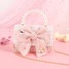 Koreanischer Stil Mädchen Prinzessin Tasche Niedliche Leinen Umhängetaschen Für Mädchen Schleife Handtaschen Kleinkind Geldbörsen Und Handtaschen Geschenk