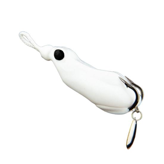Fishing Lure Artificial Bait with Drainage Holes Realistic Looking Vibrant Color Sharp Hook Frog Fake Lure Bait Fishing Tackle