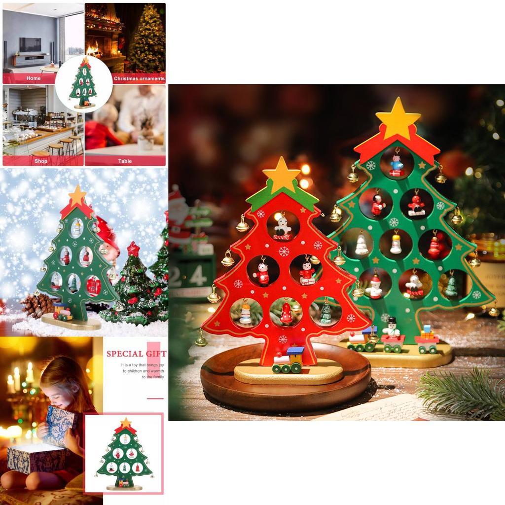 Creative Wooden Christmas Tree Ornament Handcrafted For Festive Holiday Decor