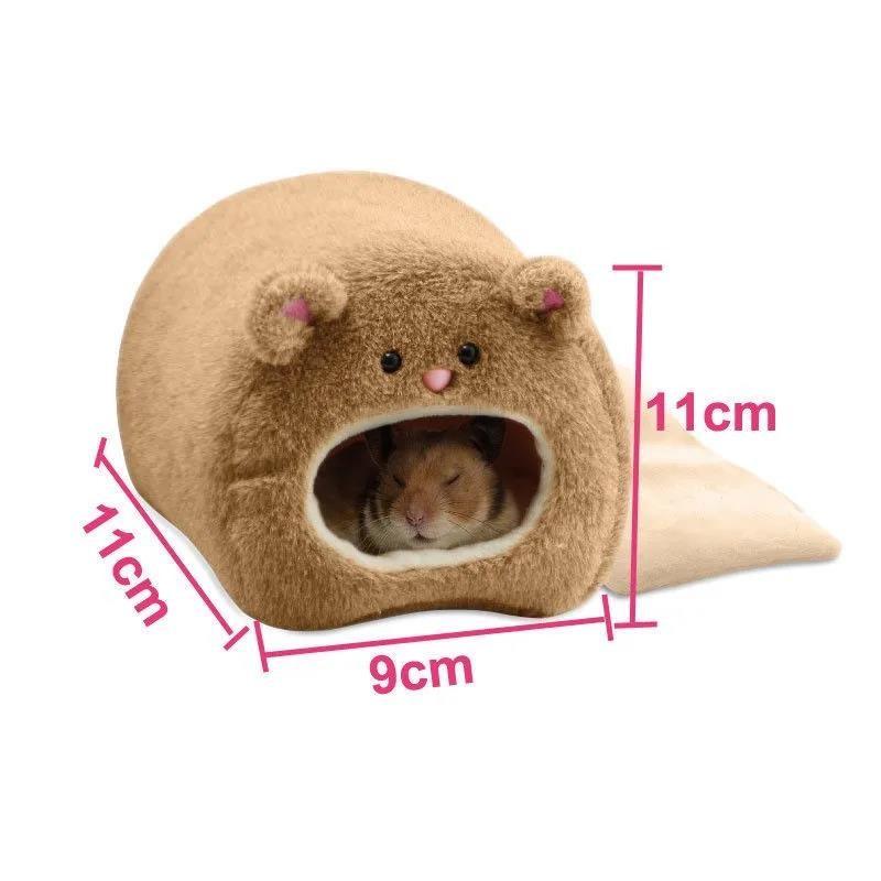Hot salePractical Hamster Soft Warm Bed Rat Hammock Pig Squirrel Winter Pet Toy Cage House Hanging Nest+Mat Animal Mice Nest