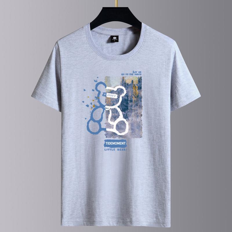 Men's Summer 2025 Cotton Loose Casual Short-Sleeve T-Shirt