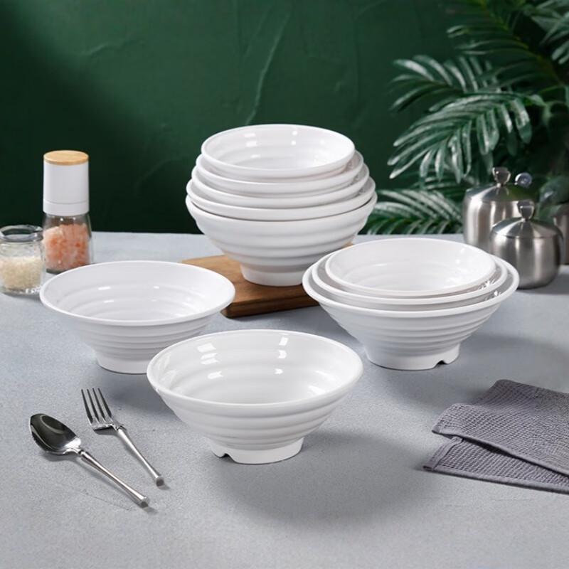 MOLUONA Commercial Melamine Ramen Noodle Bowl