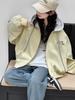 Girls' Spring 2026 Hooded Cartoon Jacket for Medium and Large Children - Casual Sportswear Top