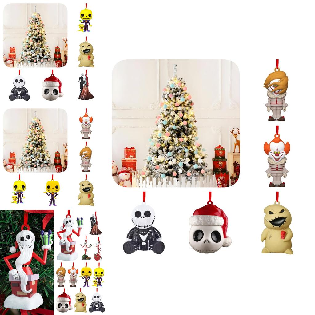 Unique Acrylic Christmas Ornaments With Nightmare Before Christmas Theme For Holiday Decor
