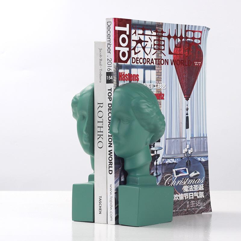 Porträts im europäischen Stil, Buchstützen, Modellzimmer, Wohnzimmer, Arbeitszimmer Dekorationen, Buch, Zeitungsklammern, Zeitschriftenständer, Dekorationen