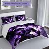 3pcs Solo Leveling Sung Jin-woo pattern bedding set duvet cover set includes duvet cover &pillowcases, perfect all season bedroom decoration & gift