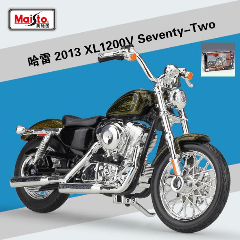 Maisto 1:18 Harley Xl 1200V Seventy-Two Legierung Motorradmodell Diecasts Metall Straßenmotorradmodell Simulation Kinderspielzeug Geschenke
