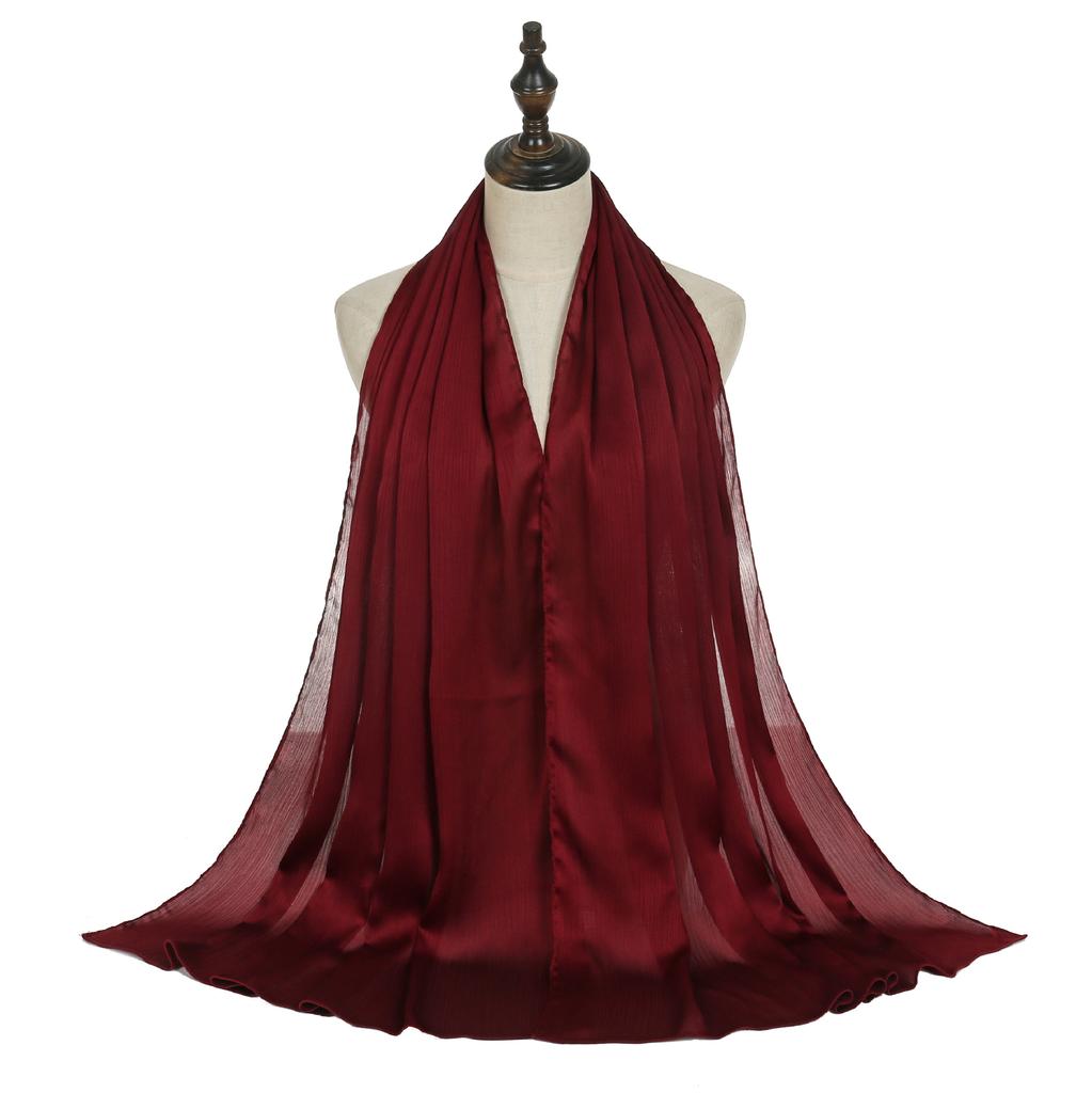 Eid Organza 66*180cm Maxi Satin Khimar Abaya Dubai Arabisch Islam Muslimischer Schal Frauen Schimmer Hijab Turban Hijabs Musulmans Femme