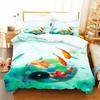 Grüne Blume Bettbezug Set Doppelbett mit Kissenbezug Lotus Bettwäsche Set King Size 3tlg 2tlg Einzel Twin Full 200x200 220x240cm