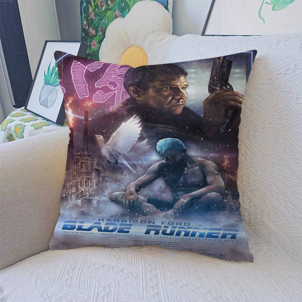 Retro Movie Blade Runner Classic Sci-fi Film Decorative Room Aesthetics Pillow Case Home Decor Sofa Bed Couch Pillow Cover 45x45