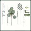 100pcs Artificial Eucalyptus Leaves Stems Eucalyptus Branches Artificial Plants for Home Wedding Decor
