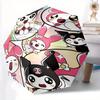 Kuromi & My Melody Sanrio Automatic Opening and Closing Folding - A Good Choice for Gifts, Fashionable and Convenient Cartoon Umbrella With Cute Carto