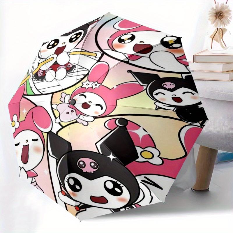 Kuromi & My Melody Sanrio Automatic Opening and Closing Folding - A Good Choice for Gifts, Fashionable and Convenient Cartoon Umbrella With Cute Carto