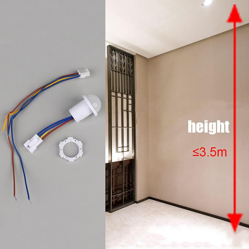 110V 220V Home Indoor Outdoor Infrared Light Motion Sensor Time Delay Home Lighting Pir Switch Led Sensitive Night Lamp