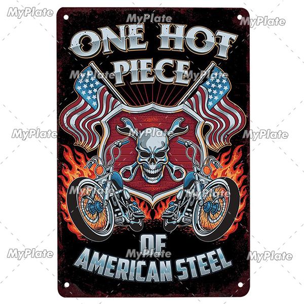 Cafe Racer Metal Sign Vintage Plaque Tin Sign Wall Decor For Garage Club Plate Crafts Ride Biker Poster Motorcycle