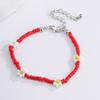 Women S Colorful Beaded Daisy Necklace European Fashion Style
