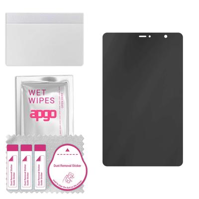 apgo Privacy Hybrid for Samsung Galaxy Tab A 8.0 & S Pen (2019), 7H, Matte, Anti-Spy, Tempered Glass Substitute, Non-cracking