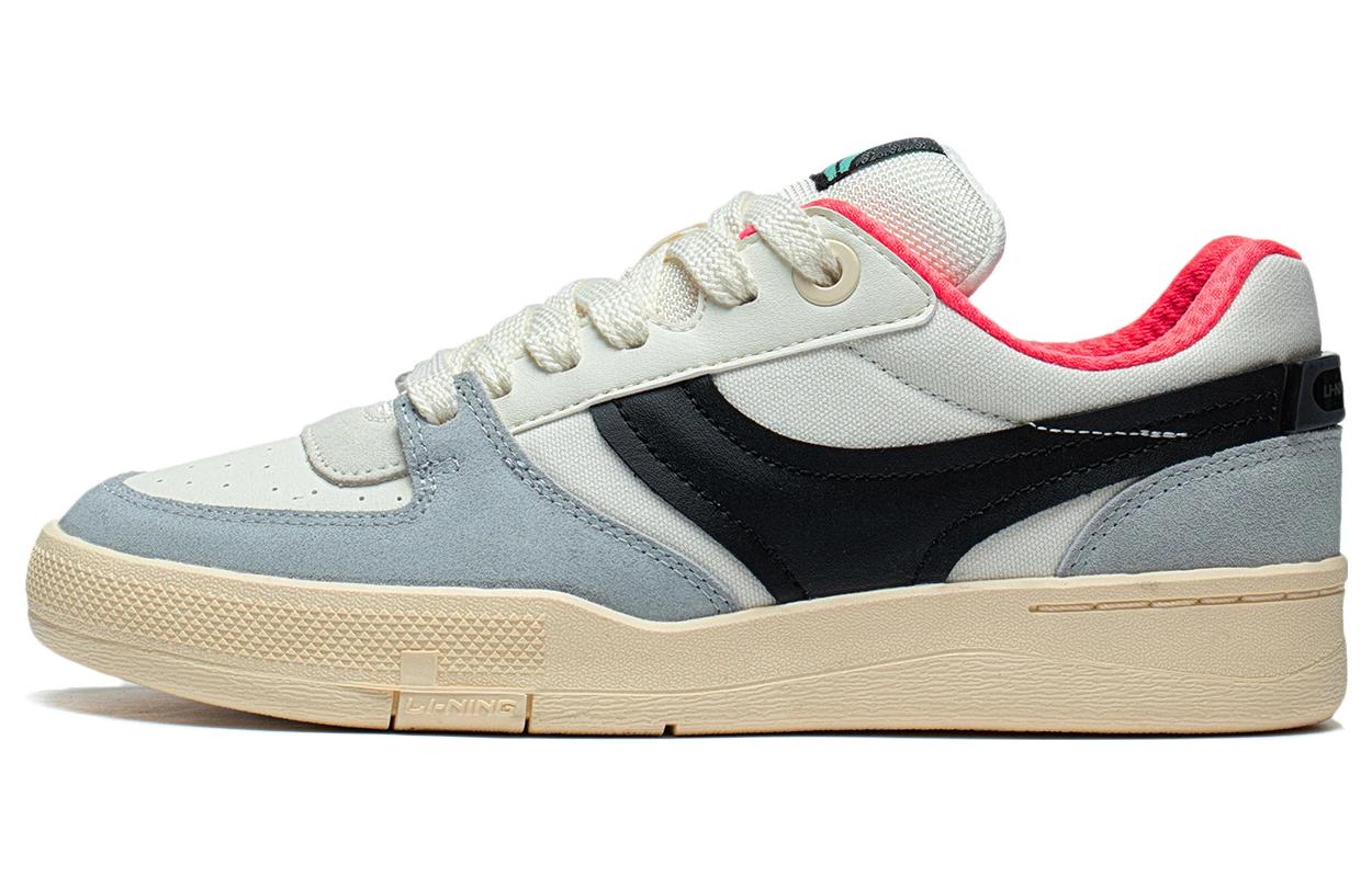 Li Ning Скользкие Низкие Кеды для Скейтборда Женские Сине-Серые AEPSA58-1 35.5