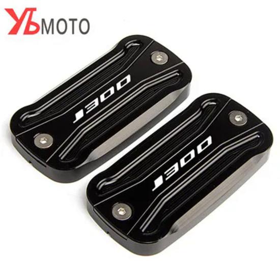 Motorcycle Accessories Fits For KAWASAKI J300 J 300 2014- 2015 2016 2017 2018 Aluminum Brake Fluid Reservoir Cap Covers