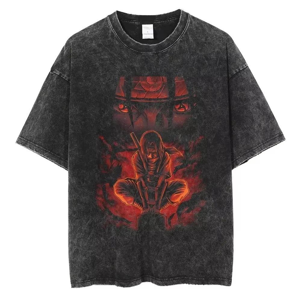 Men Vintage Streetwear Graphic Print Cotton Short Sleeve Casual T Shirt XL