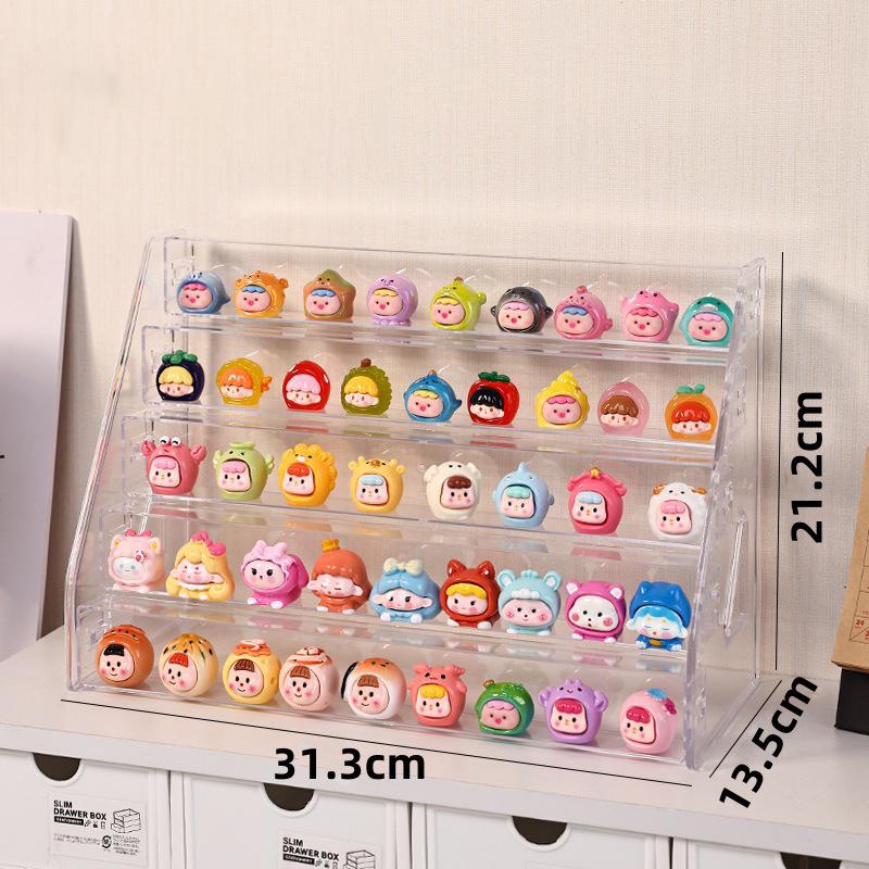 Small Ornament Display Box Fruit And Vegetable Naughty Bag Mini Blind Box Rack Storage Transparent Display Rack