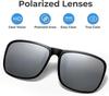 Polarized Clip On Sunglasses Anti-Glare Flip Up Photochromic Polarised Sunglasses for Driving Travel GZW