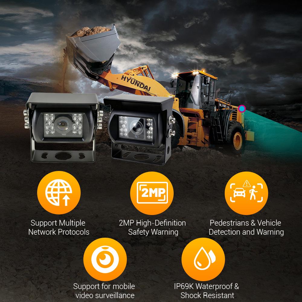 AI Blind Spot Monitoring IP68 Waterproof Camera for Trucks and Vans