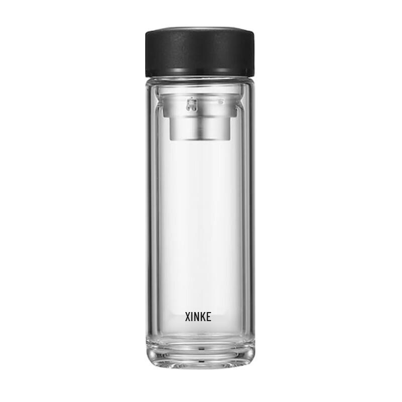 Portable Double-Wall Glass Tea Infuser Cup