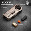EDC Toy Fidgets Toy Spinner Metal Ratchet Rotation Ring Black Tech Fidget Gear Gadget Tool Stress Relief Anti-Anxiety For Adults