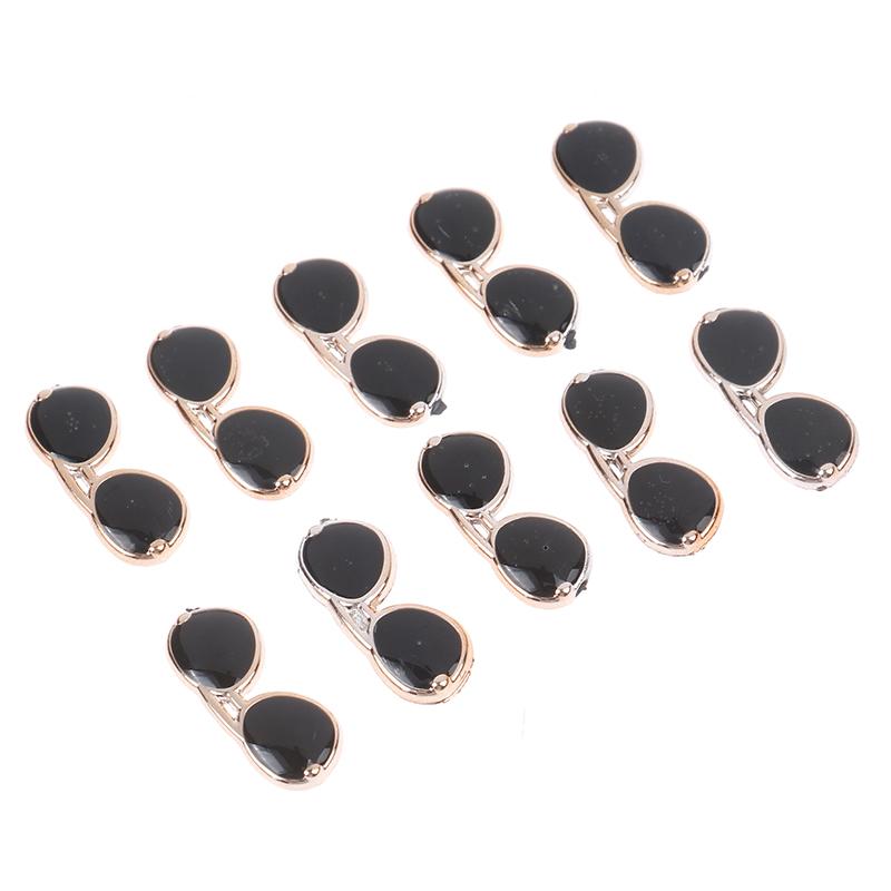 10Pcs Mini Sunglasses Flatback Resin Diy Decor Play Toys For Dolls Small Model Accessories