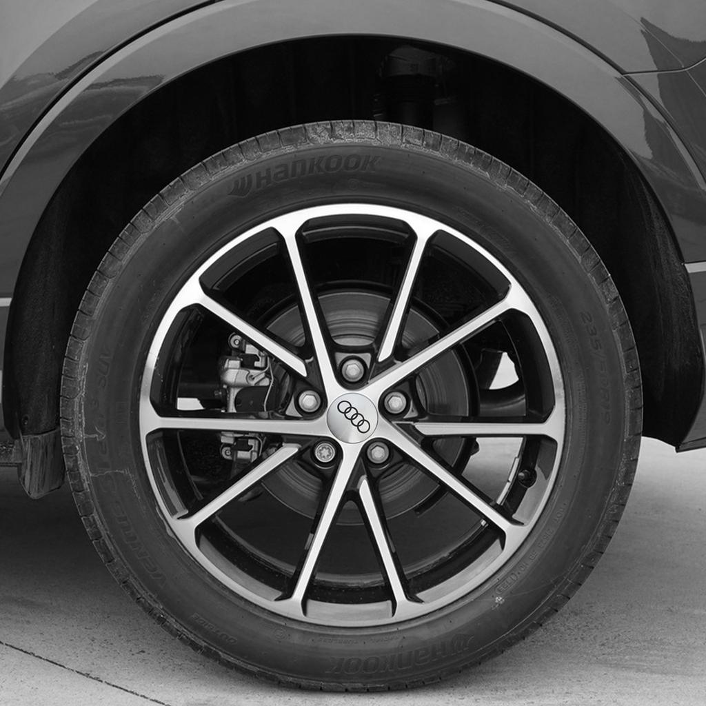 4Pcs 56MM Car Hubcaps Emblem Stickers Auto Wheel Hub Center Cover Decal For Audi A3 A4 B8 8P 8V A6 C7 A5 Q5 B7 B6 B9 QUTTRO Q3