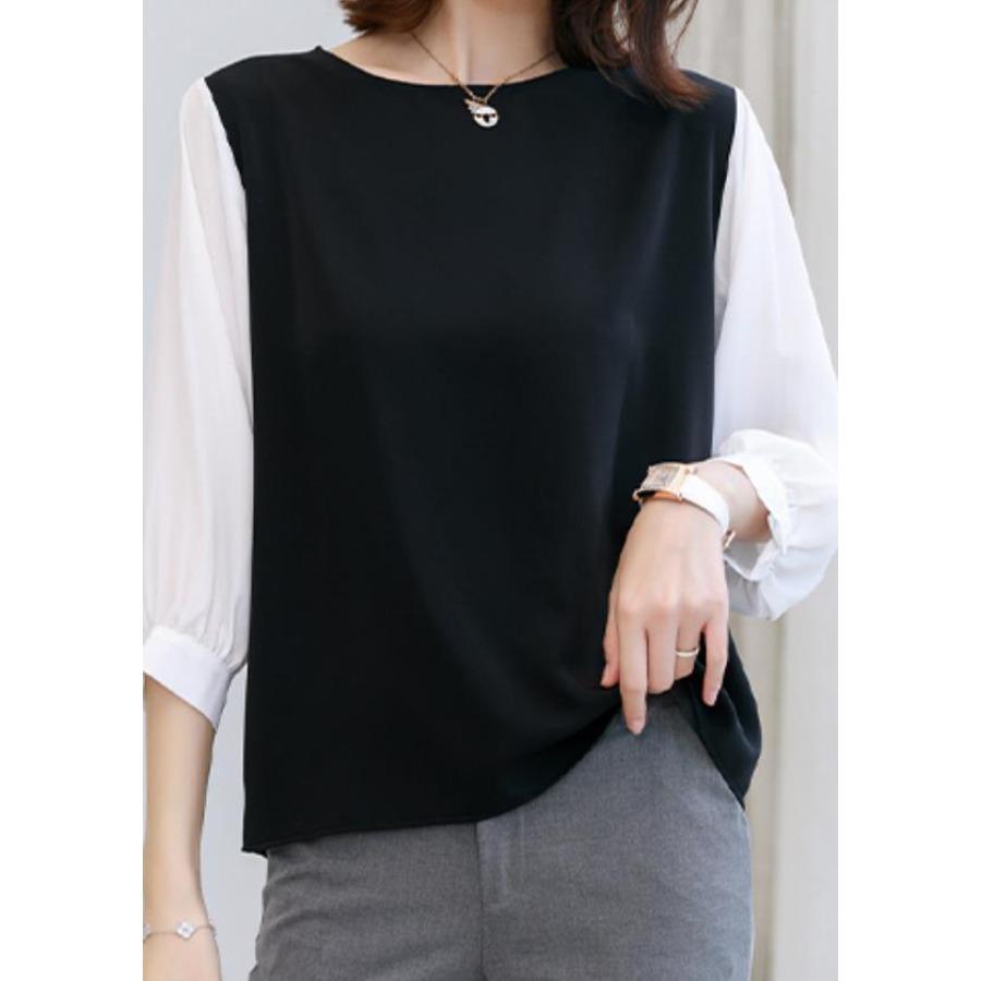 

Летняя рубашка для женщин, летний топ с круглым вырезом и цветными блоками, свободные хлопковые блузки и рубашки с короткими рукавами XL