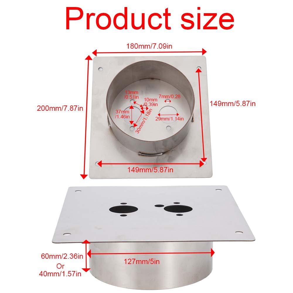 Universal 12V 24V 2-8KW Car Air Diesel Heater Mounting Plate Stainless Steel Turret Planar for Eberspächer Webasto Heaters