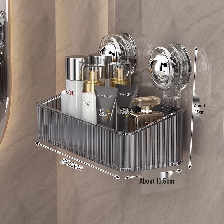 

Настенная полка для ванной комнаты без сверления для косметики и туалетных принадлежностей