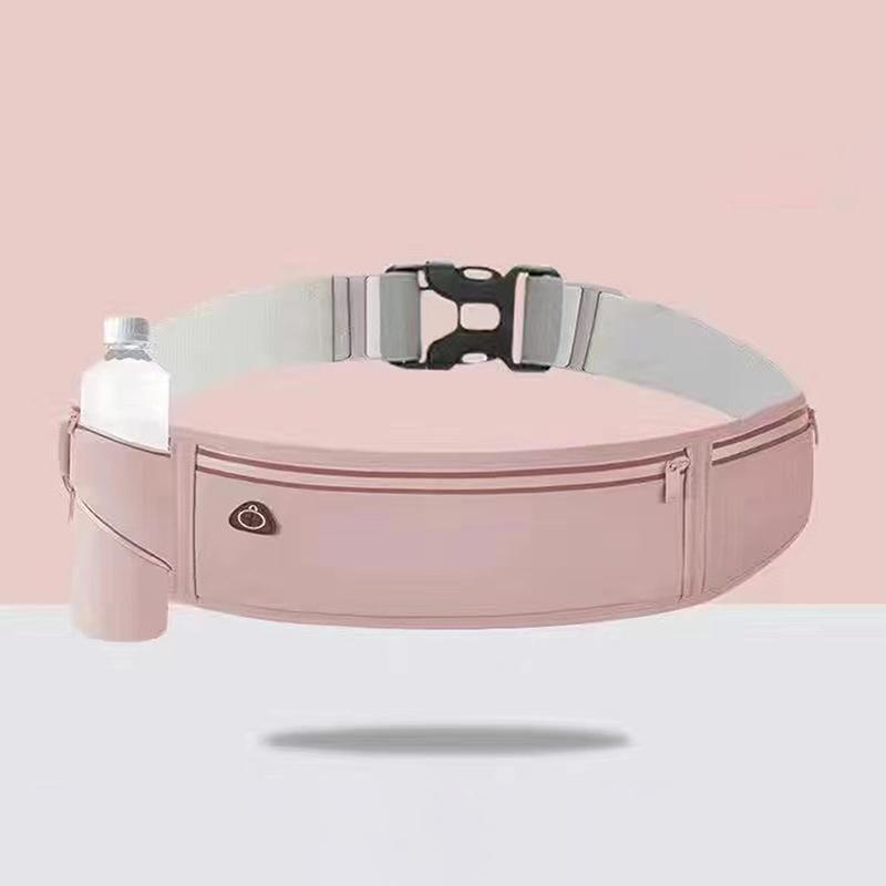 Waterproof Running Waist Belt With Three Pockets And Headphone Port Perfect For Jogging Hiking Outdoor Fitness Workouts