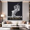 Madonna Blond Ambition poster shows her in a white cone-bra corset arms raised, hair in a high bun, 1990 tour type Room Decor Accent
